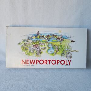 Newportopoly Custom Monopoly Game Newport Beach Cal 1988 Vintage Board Game